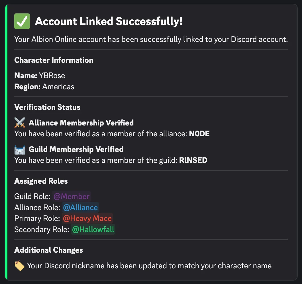 Albion Guild Manager Bot Interface